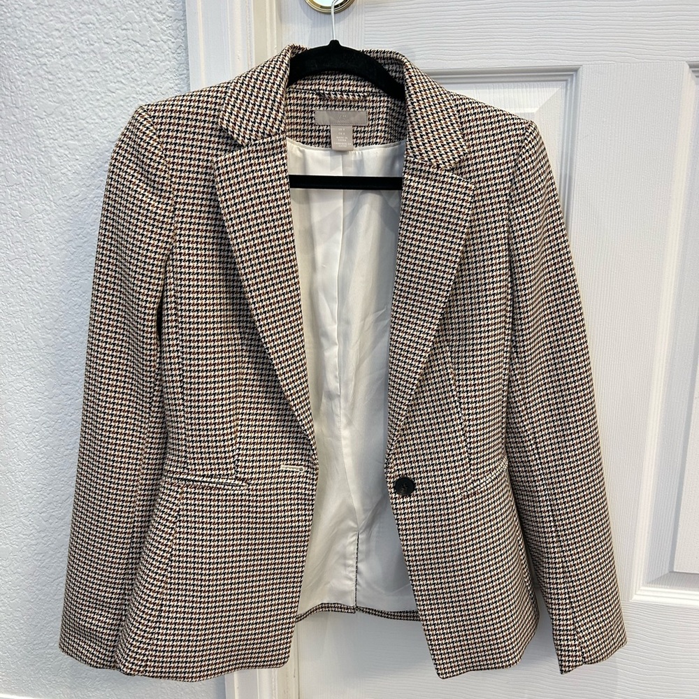 H&M Classic Houndstooth Women's Blazer